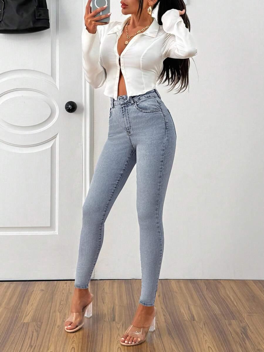 NIEBIESKIE SPODNIE JEANS 