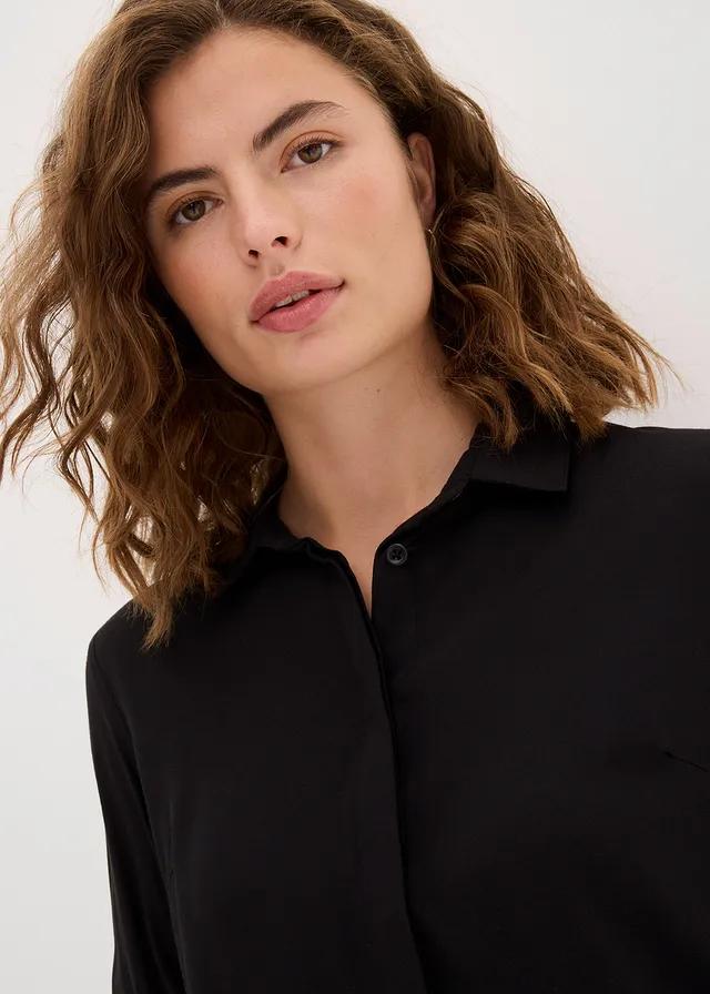 CZARNA KOSZULA KOŁNIERZYK 