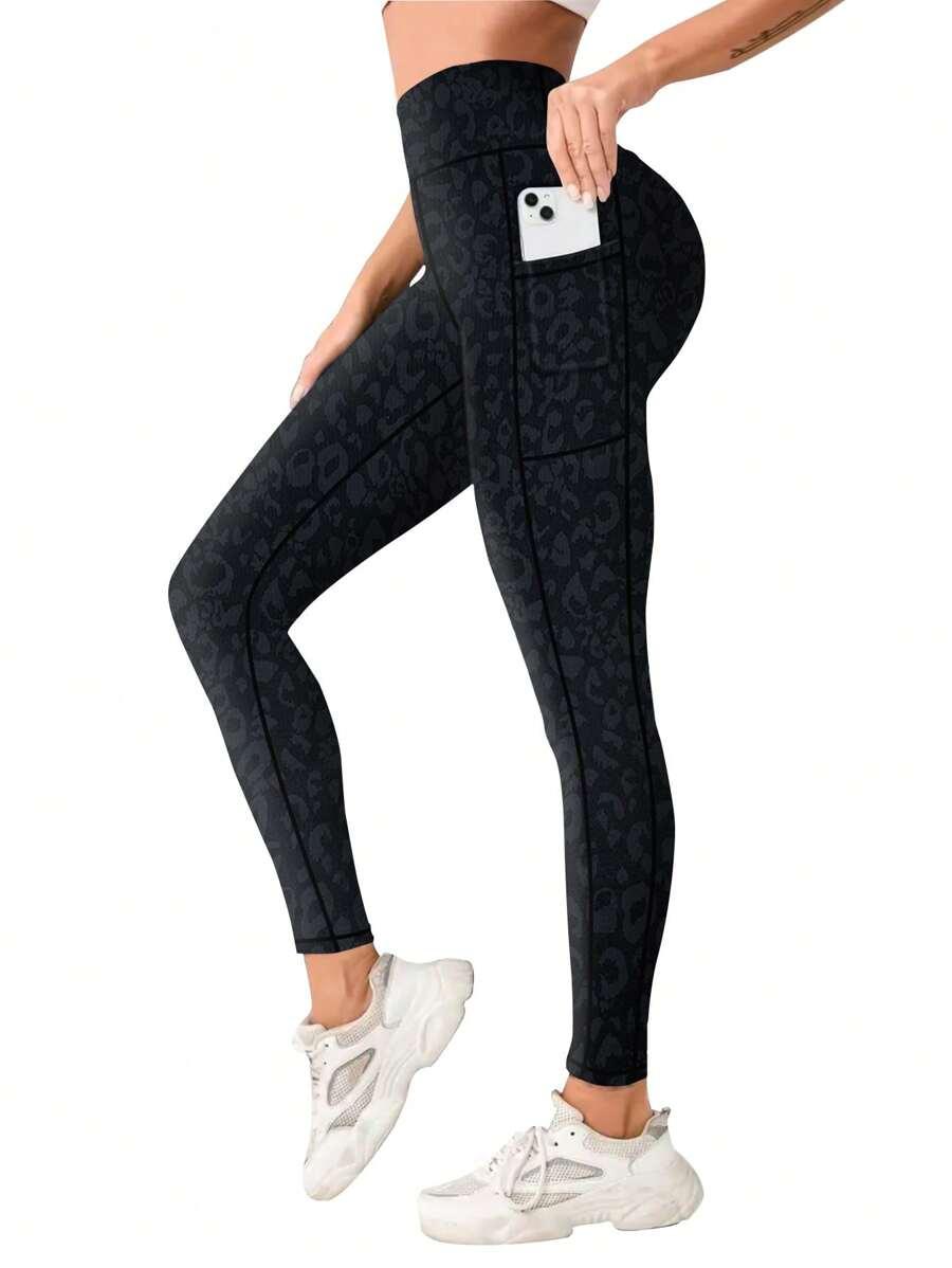 legginsy sportowe animal print