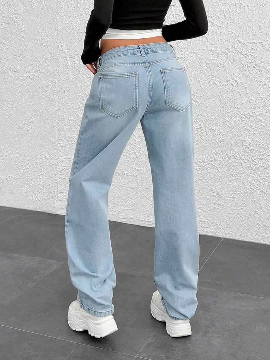 spodnie jeans prosta nogawka