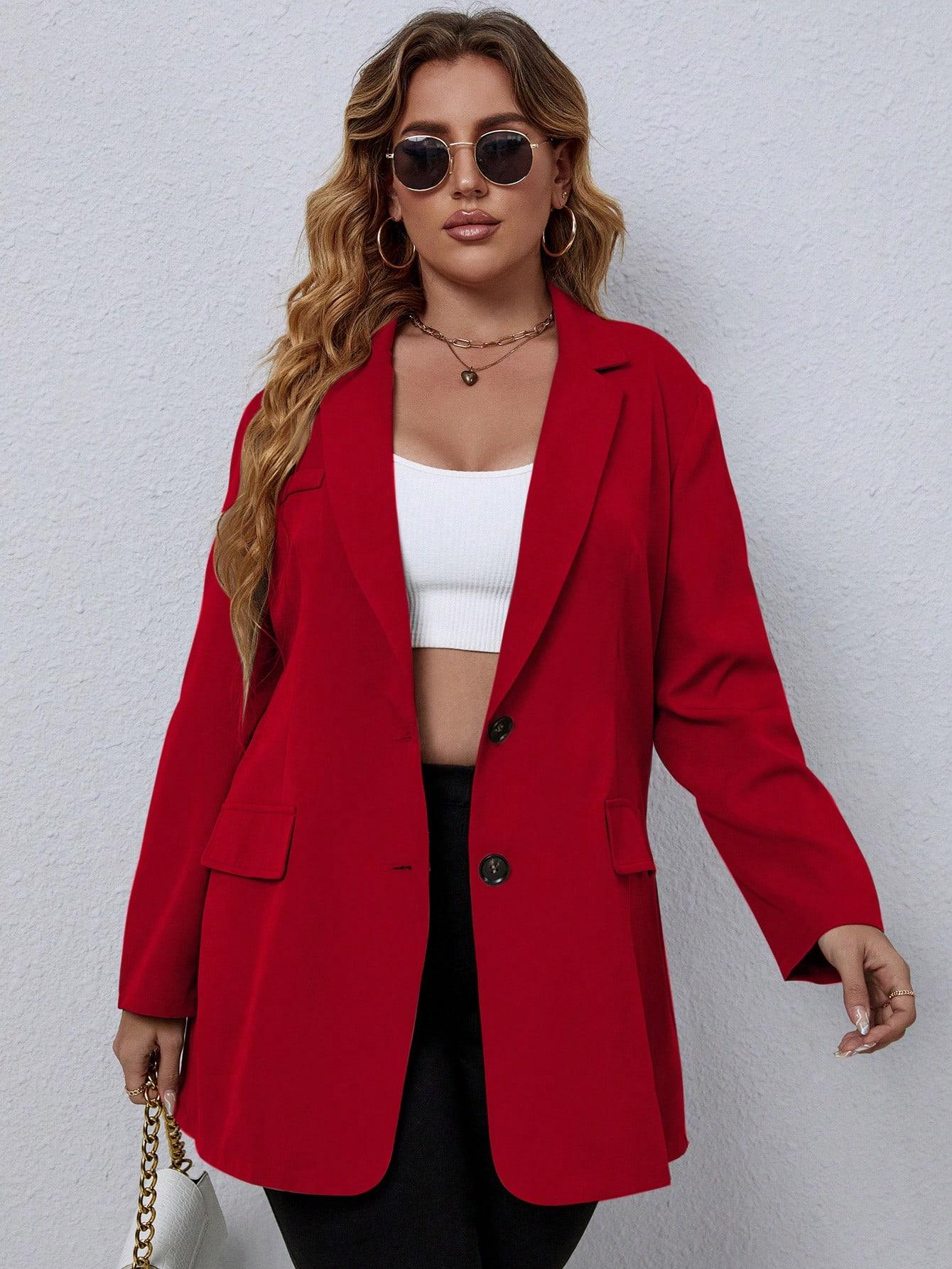 czerwona marynarka casual