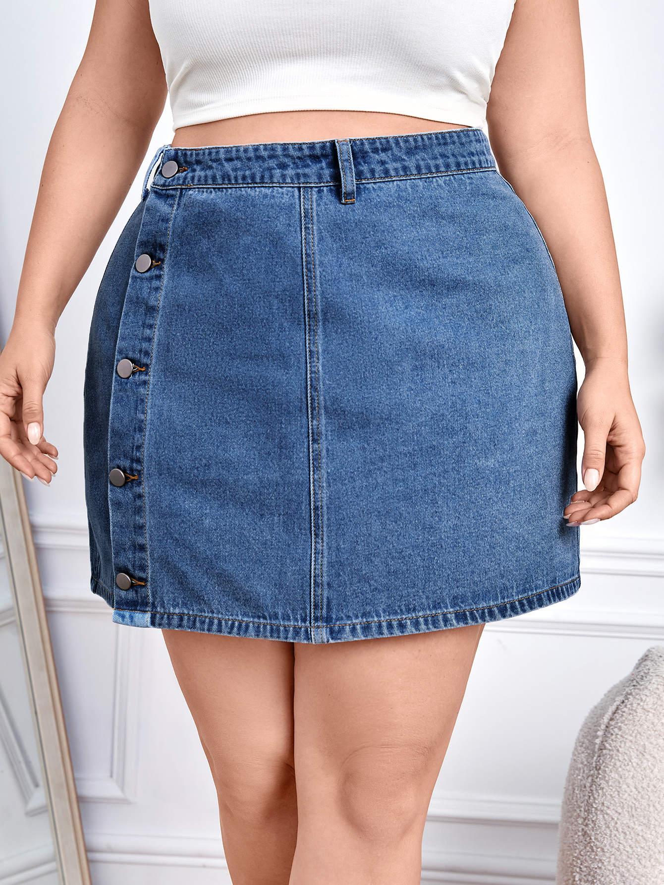 prosta spódnica jeans