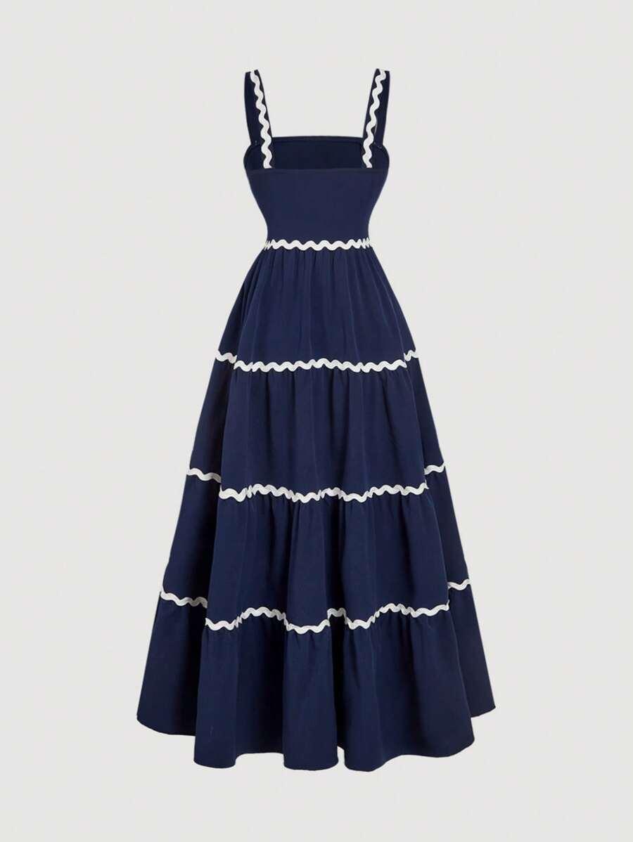 niebieska maxi sukienka 