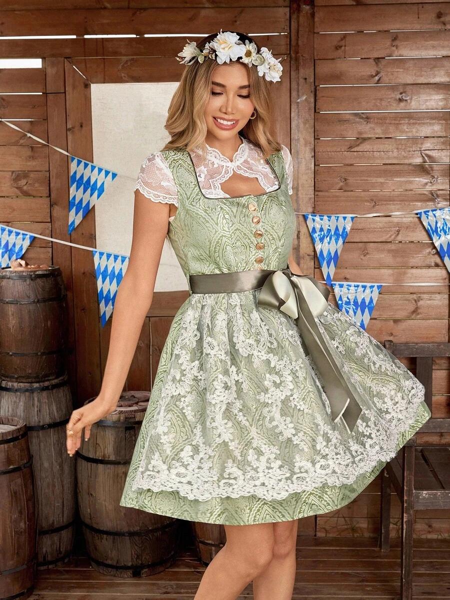 ZIELONA MINI SUKIENKA