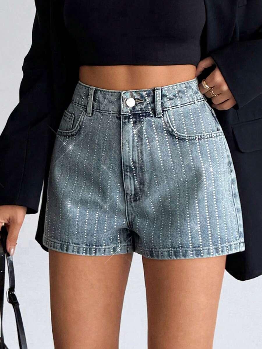krótkie spodenki jeans