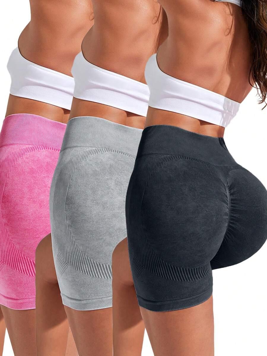 krótkie sportowe legginsy 3 pack