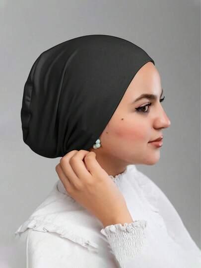 CZARNY TURBAN NA GŁOWĘ