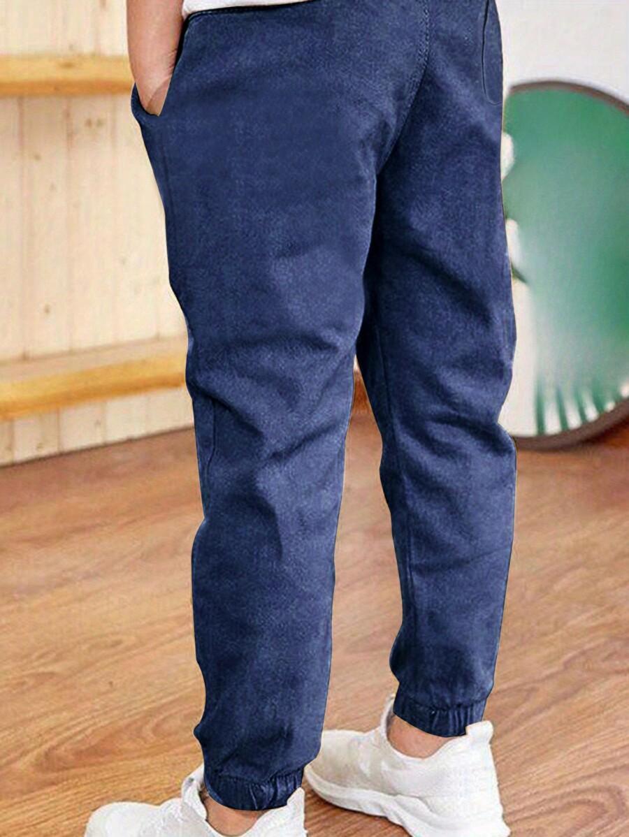 GRANATOWE SPODNIE JOGGER