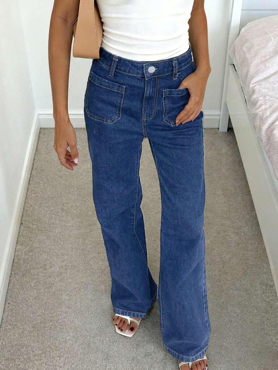 NIEBIESKIE SPODNIE JEANS