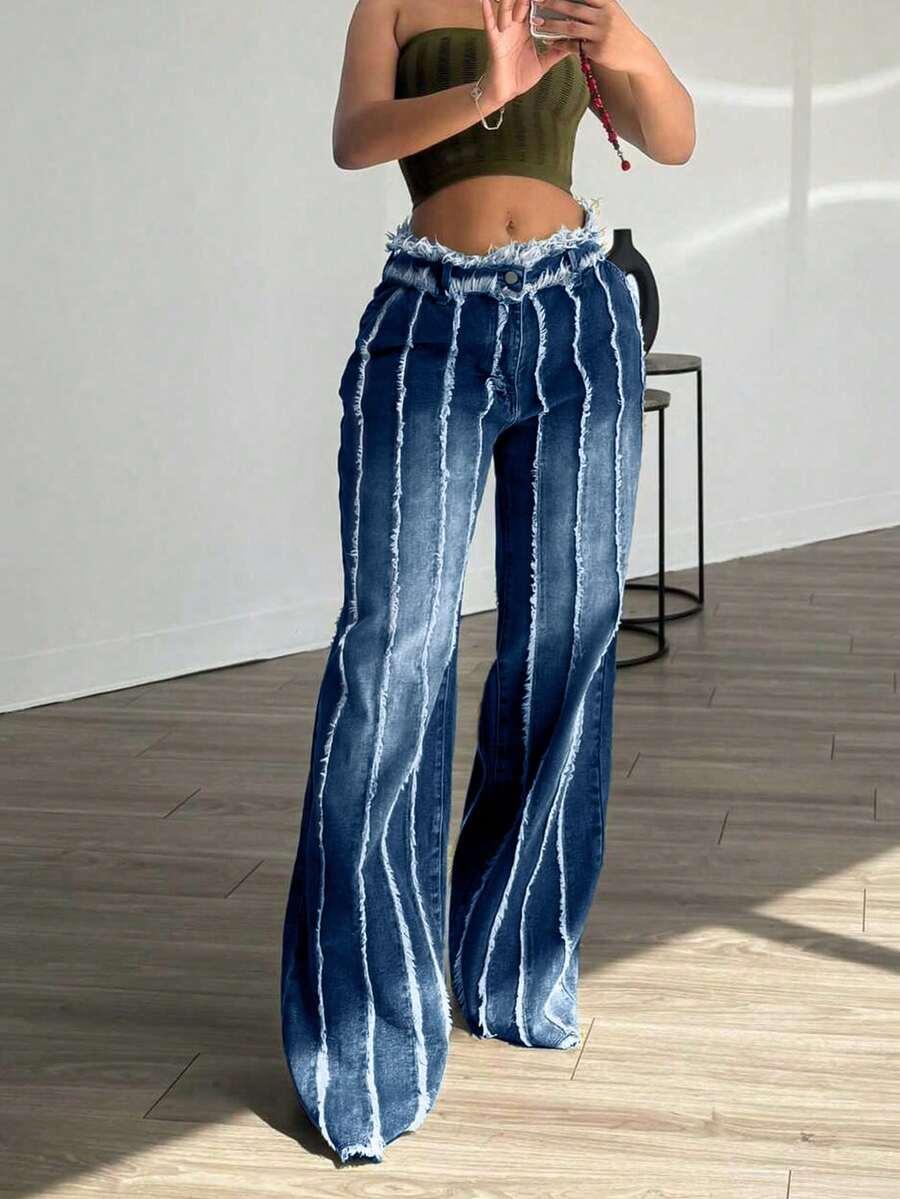 SPODNIE JEANS WYSOKI STAN
