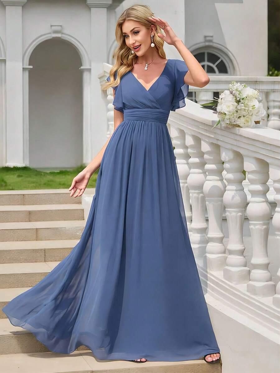 NIEBIESKA MAXI SUKIENKA