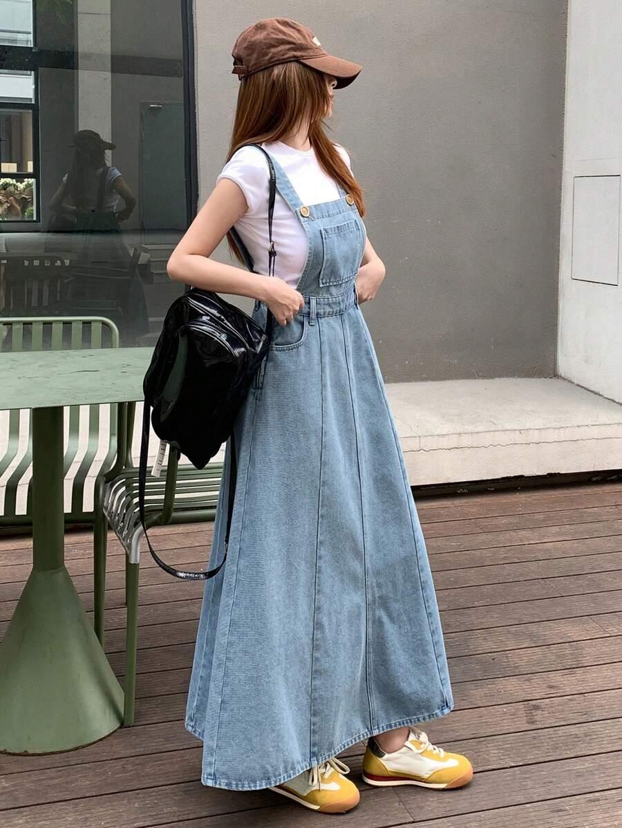 jeansowa maxi sukienka 