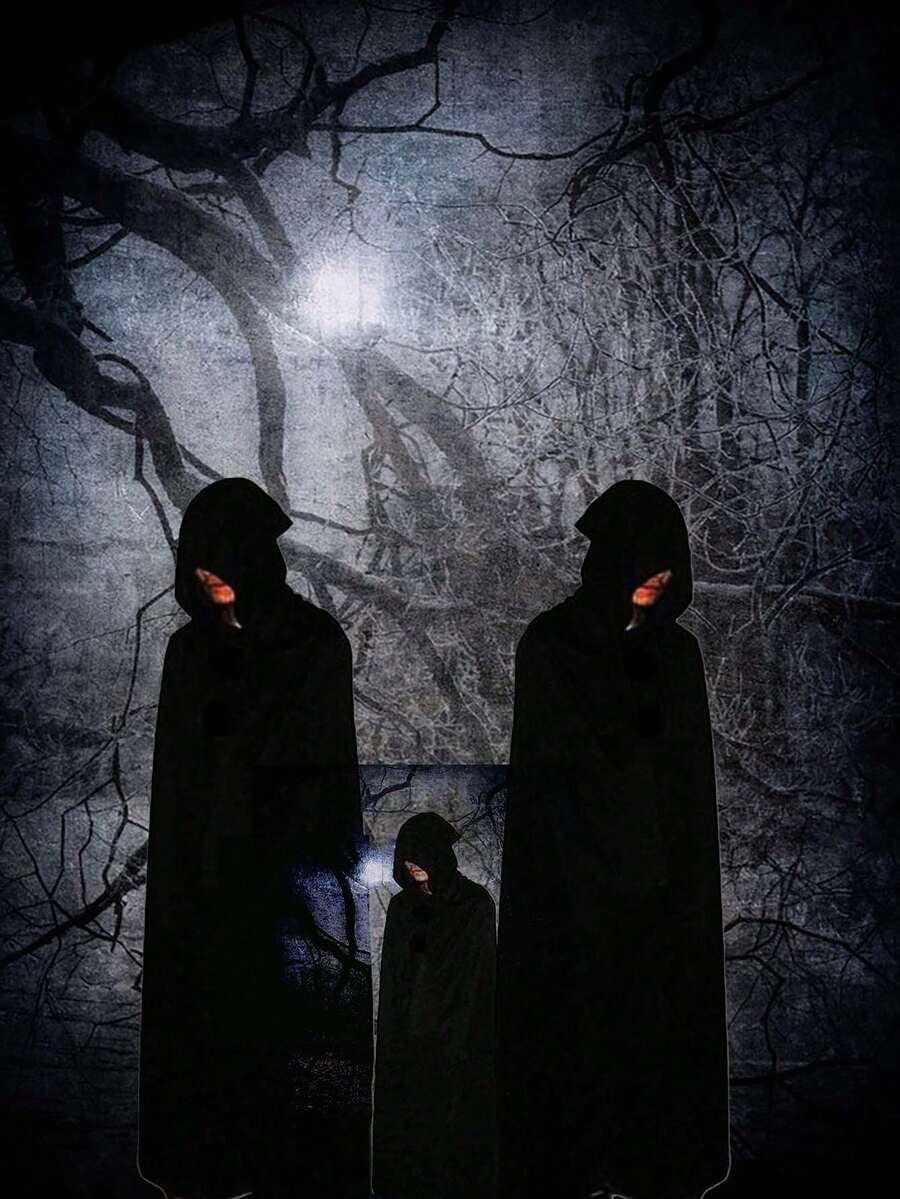 czarna peleryna przebranie