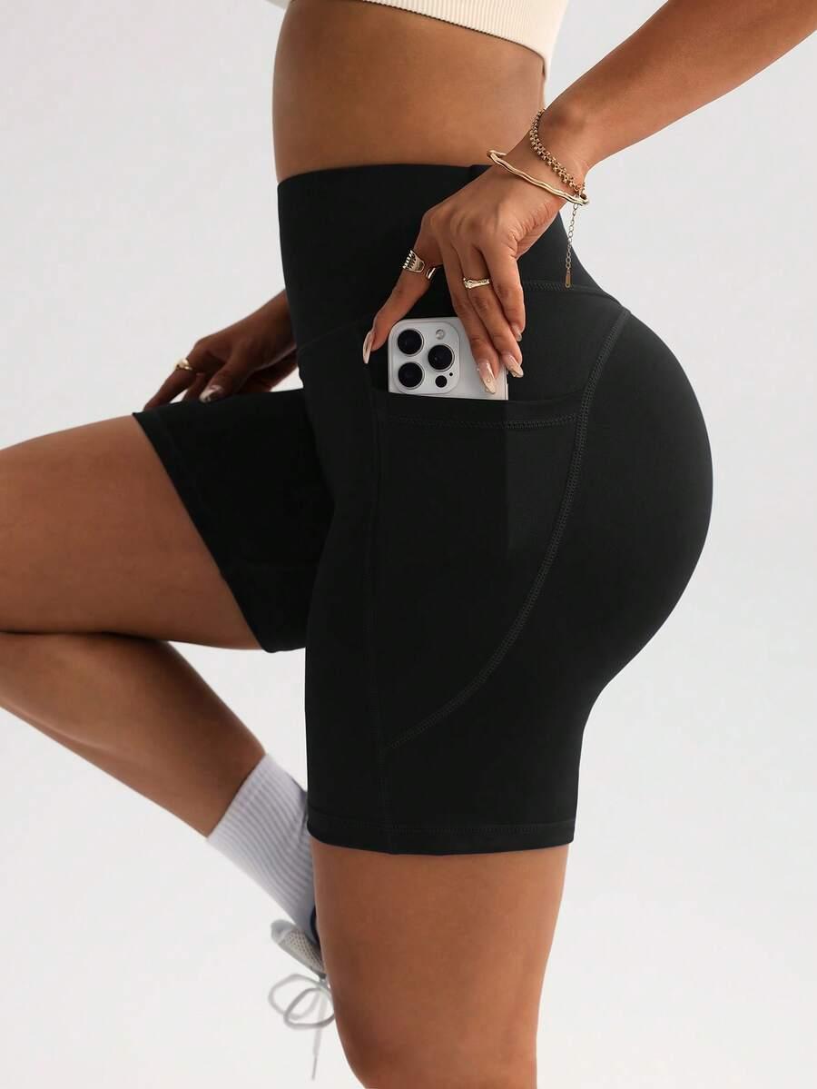 CZARNE KRÓTKIE LEGGINSY