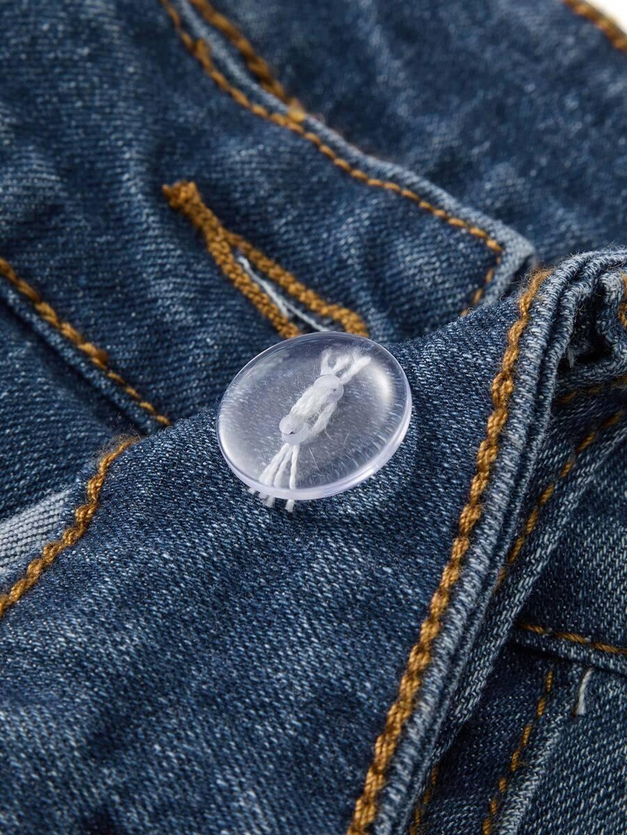 niebieskie jeansy casual