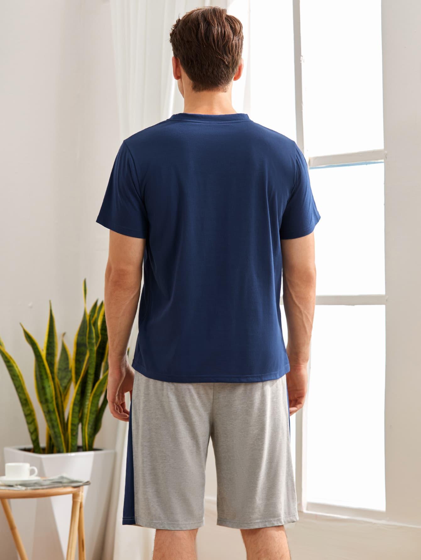 t-shirt spodenki komplet piżama