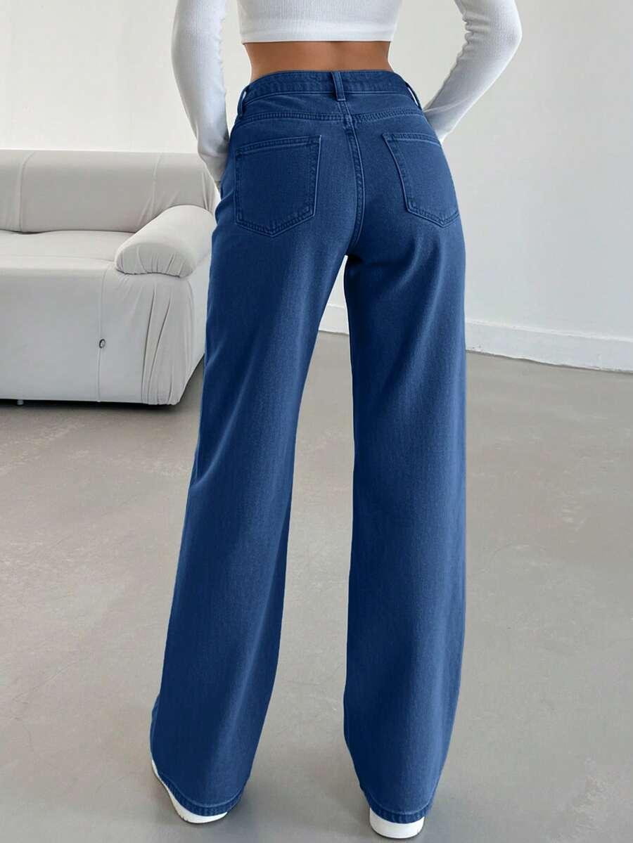 NIEBIESKIE SPODNIE JEANS