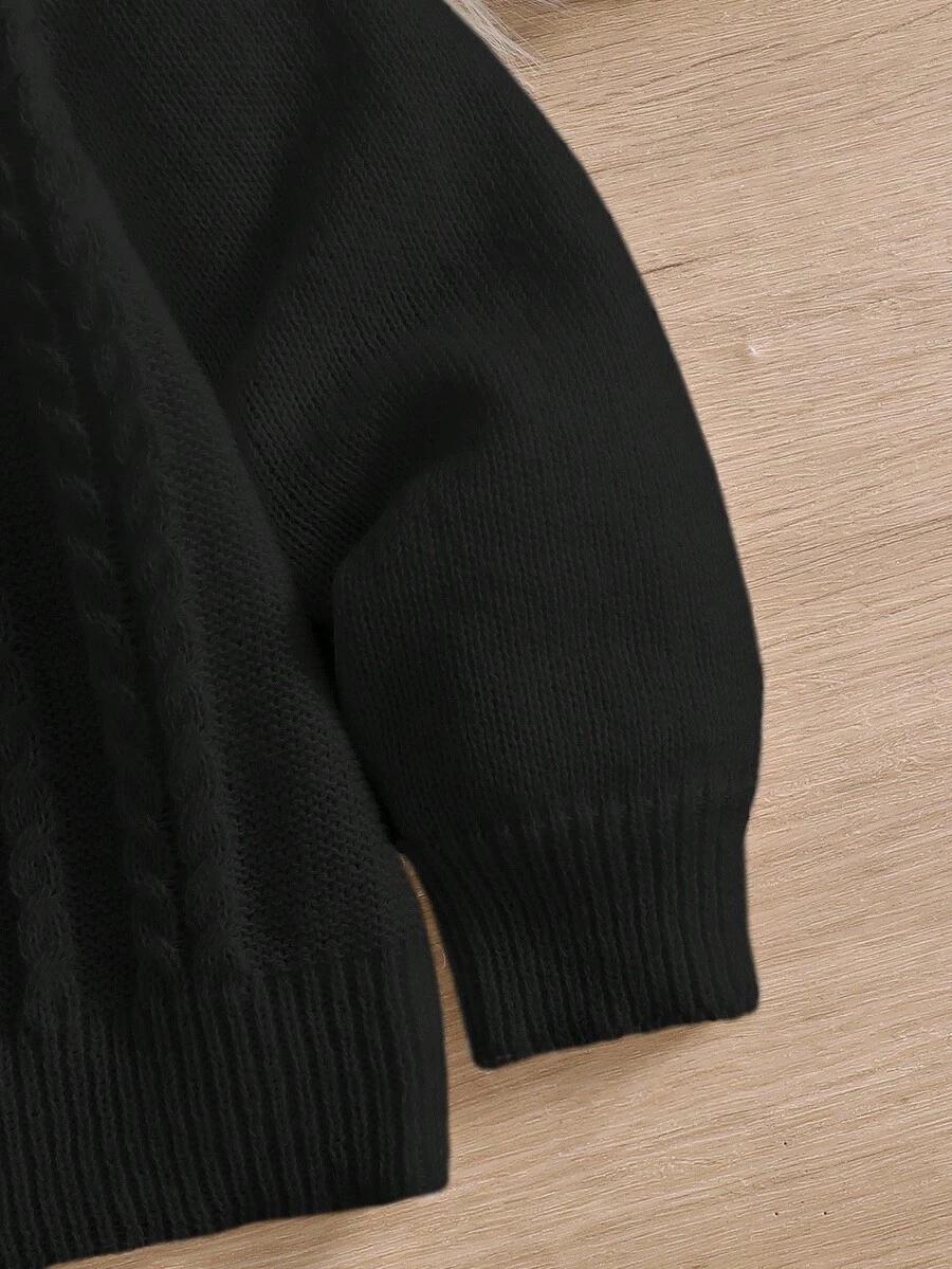 czarny sweter golf