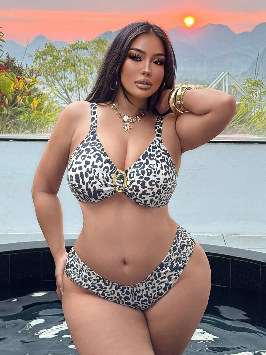 dwuczęściowy STRÓJ KĄPIELOWY ANIMAL PRINT