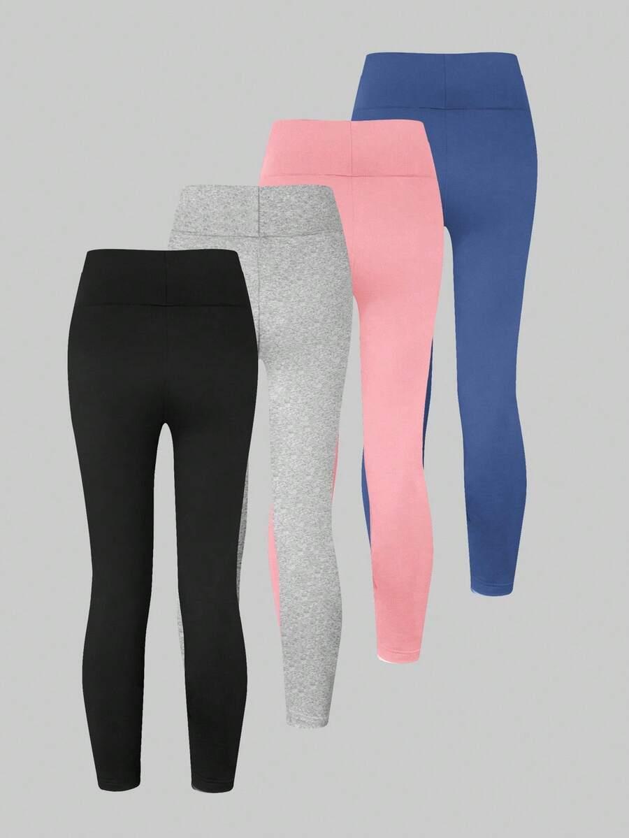 gładkie legginsy 4-pack