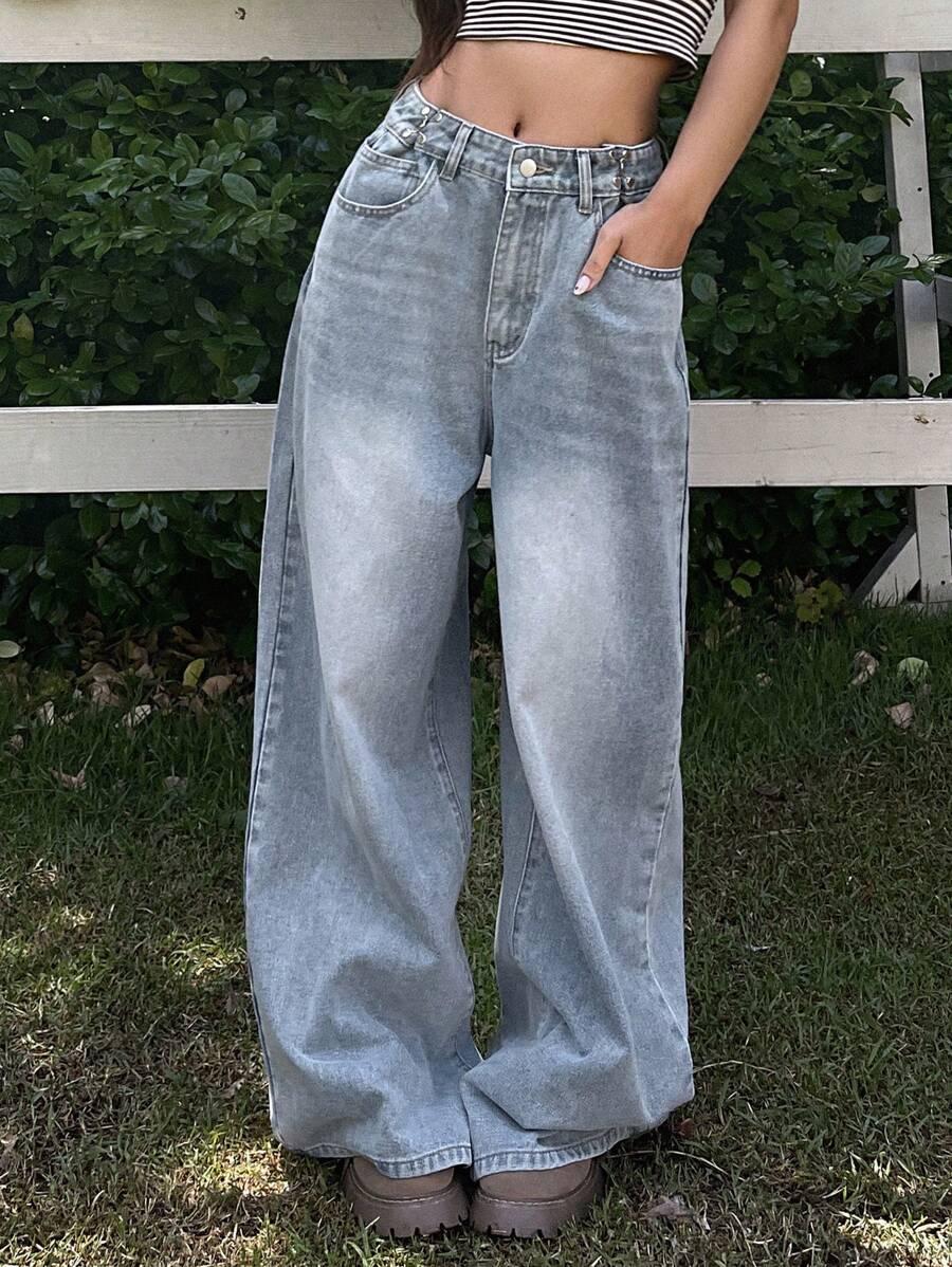 NIEBIESKIE SPODNIE JEANS