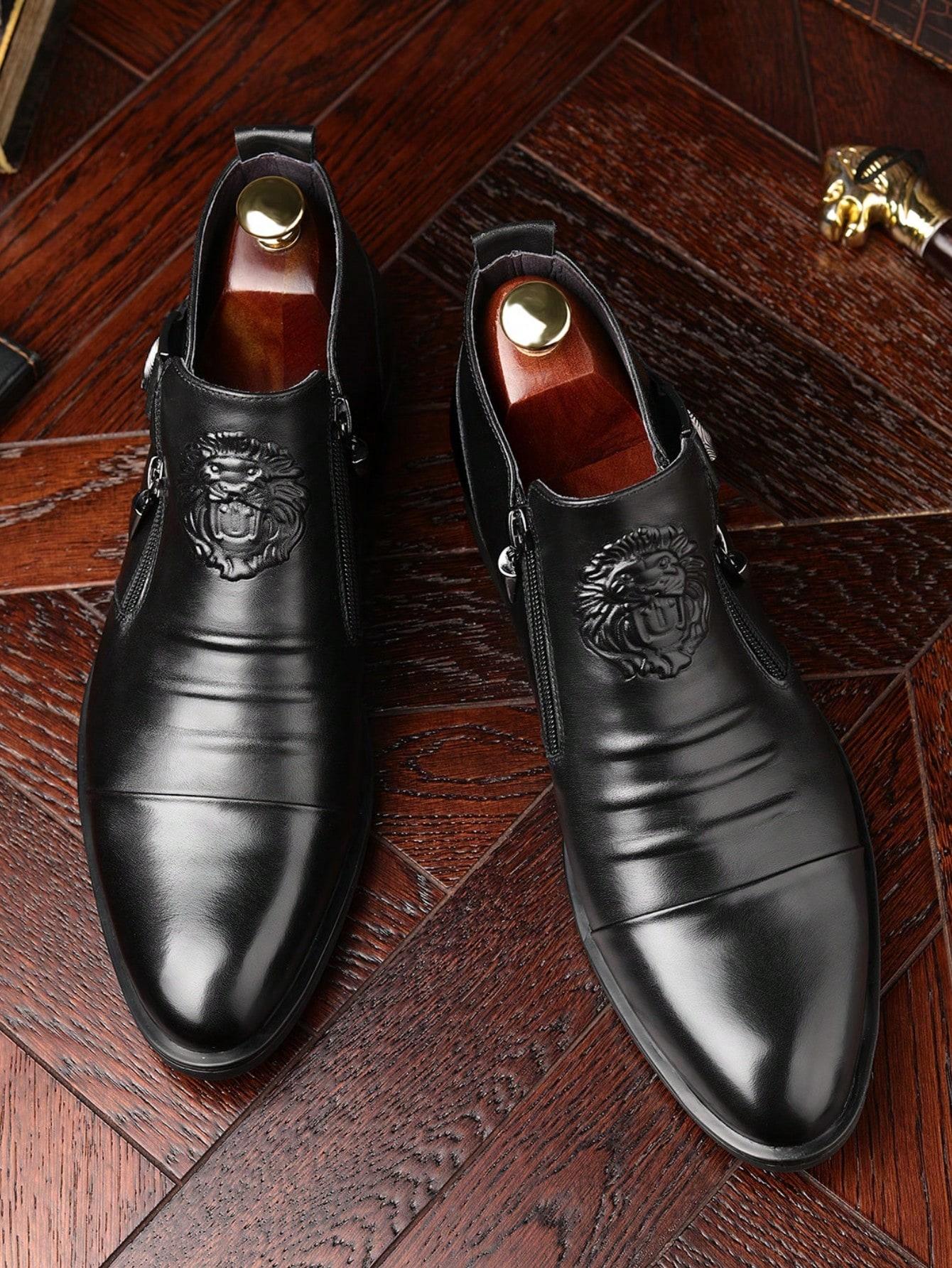 CZARNE BUTY IMITACJA SKÓRY