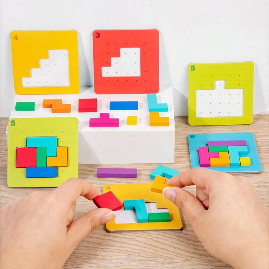 Drewniane puzzle gra