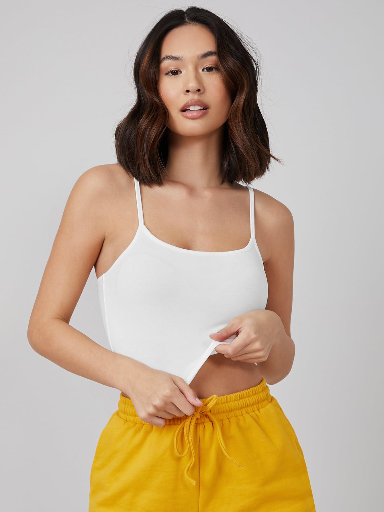 GŁADKI CROP TOP BASIC RAMIĄCZKA