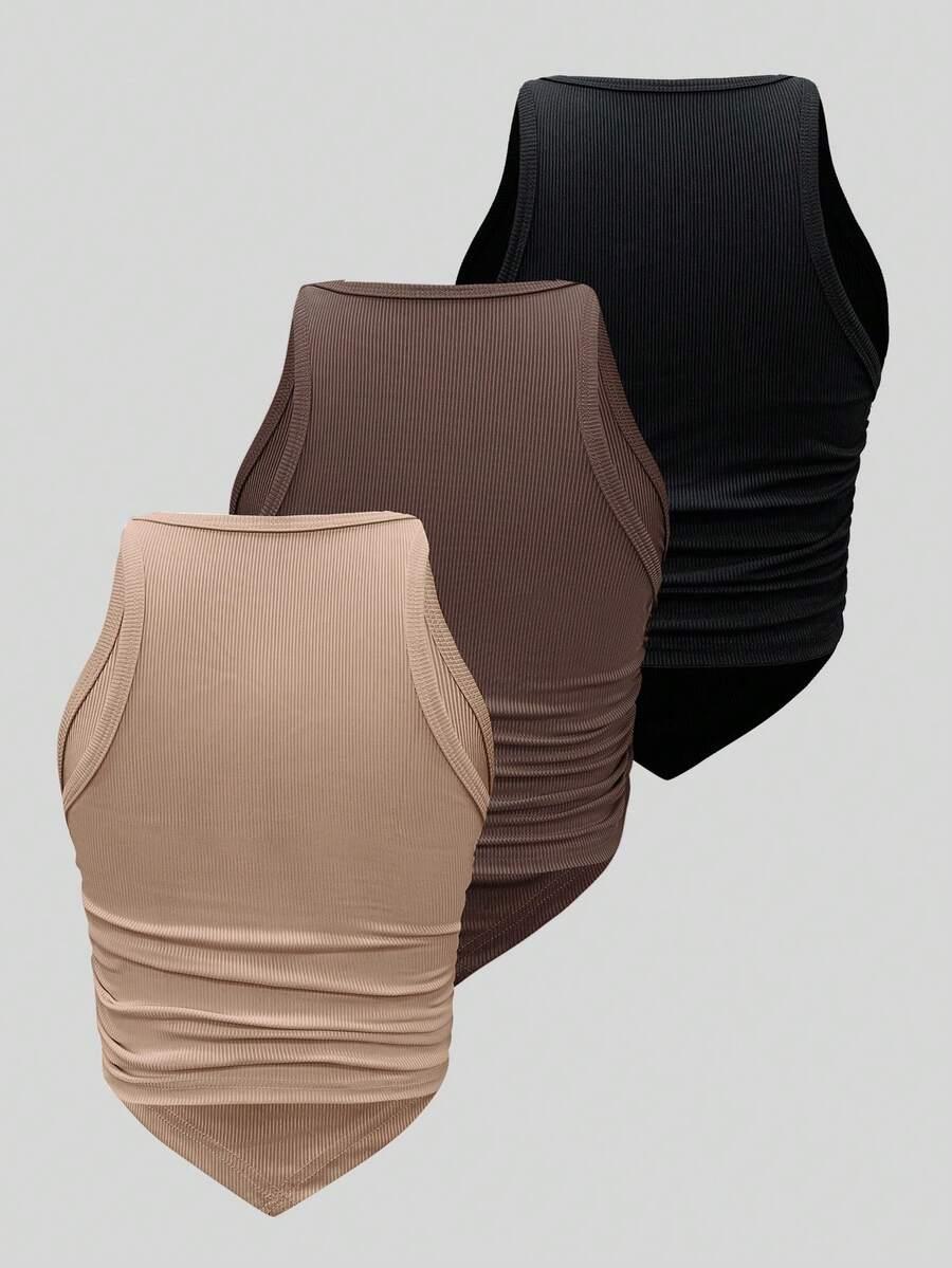 Marszczone topy 3-pack