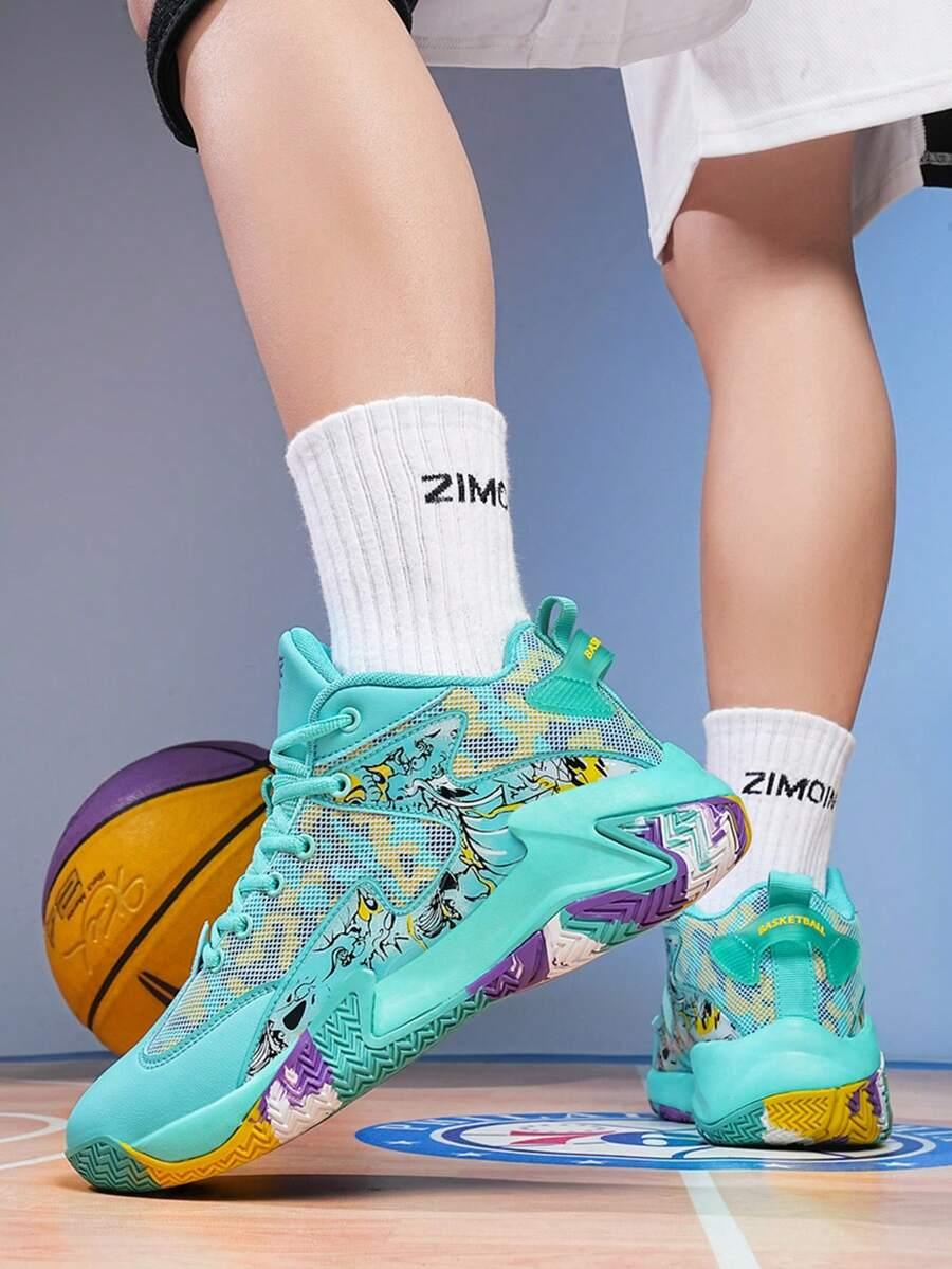 ZIELONE BUTY SPORTOWE NADRUK