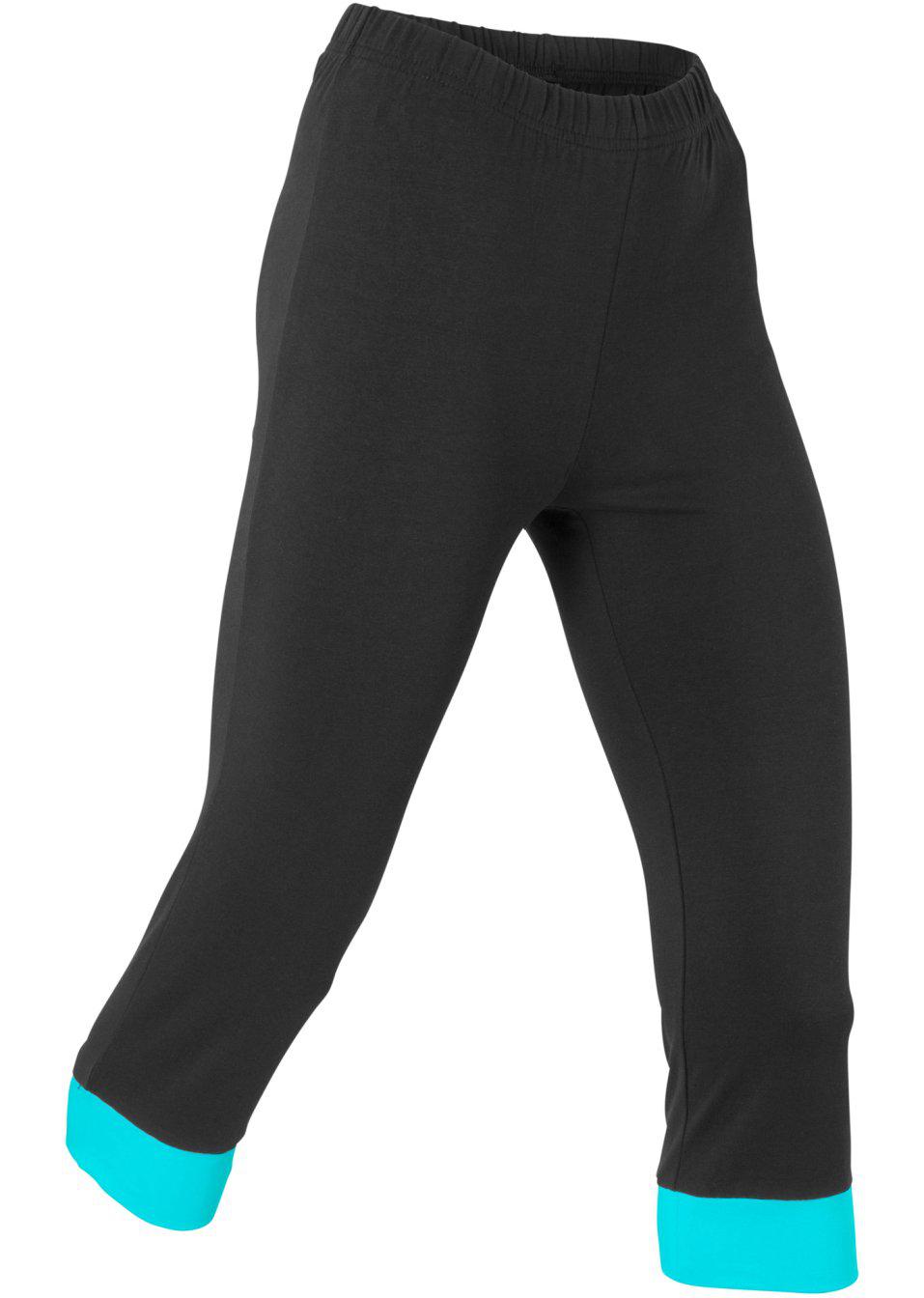 CZARNE LEGGINSY 3/4