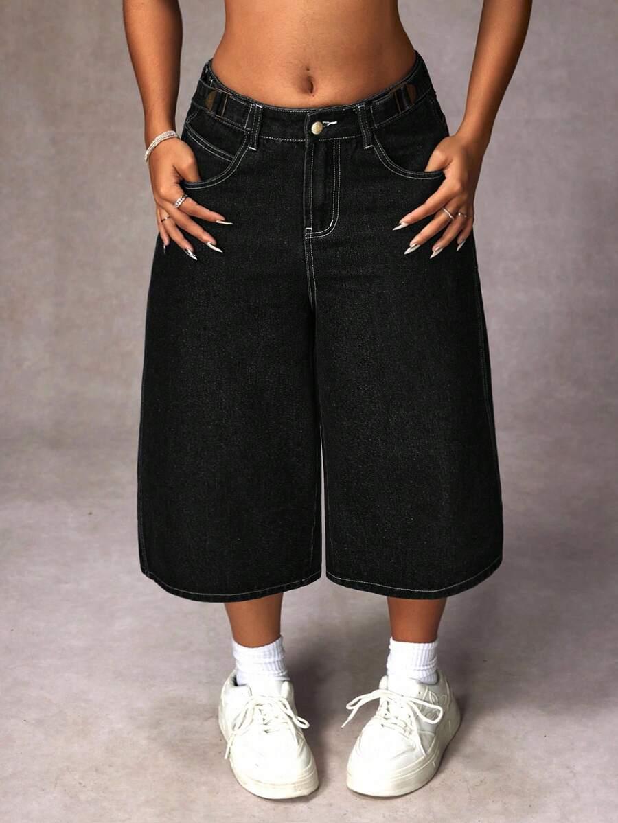 czarne spodnie jeans
