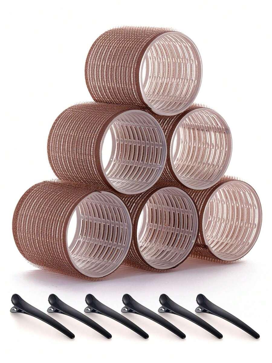 komplet wałki do włosów klamry 6-pack