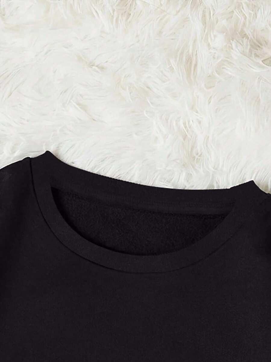 CZARNA BLUZA NAPIS