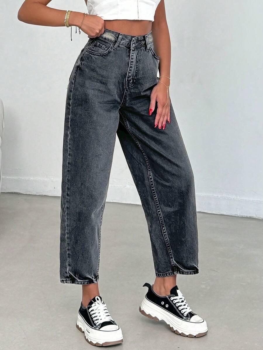SPODNIE JEANS WYSOKI STAN