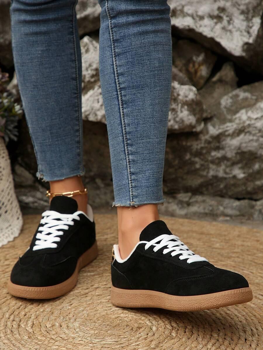 CZARNE BUTY SPORTOWE ANIMAL PRINT