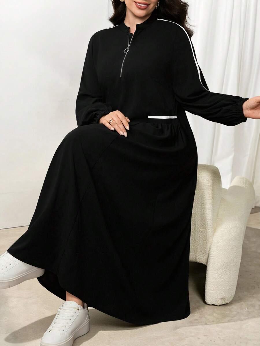 CZARNA MAXI SUKIENKA