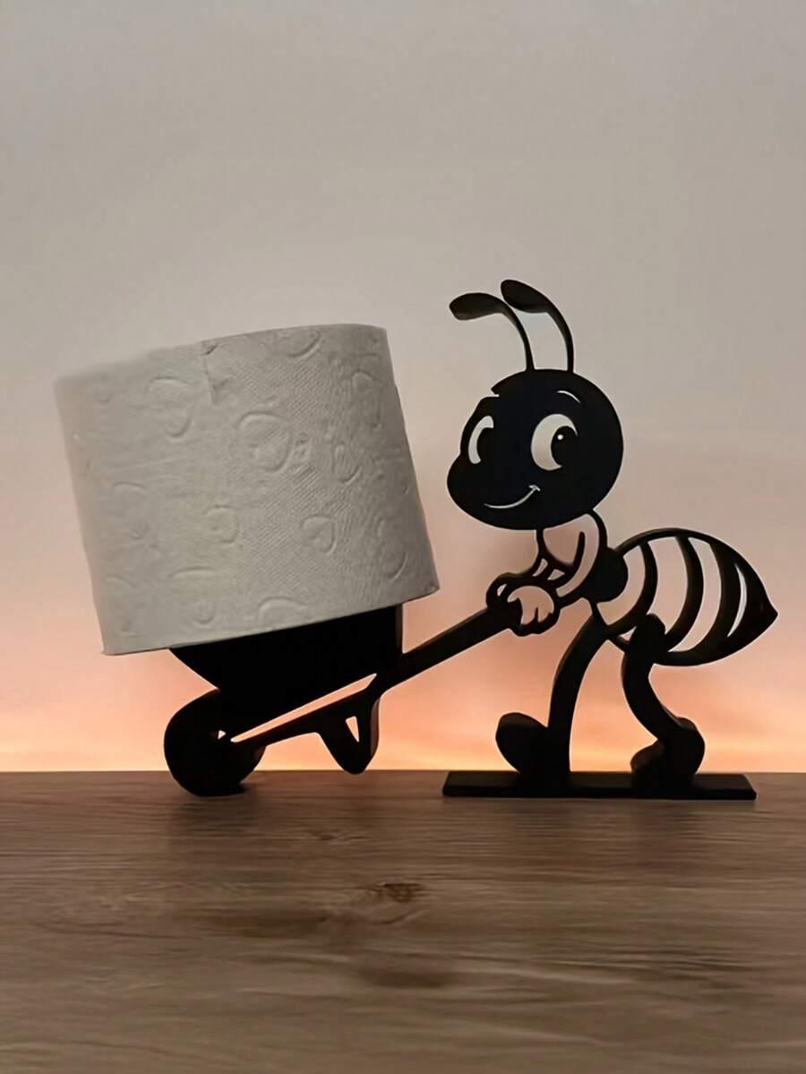 czarny stojak na papier toaletowy 2-pack