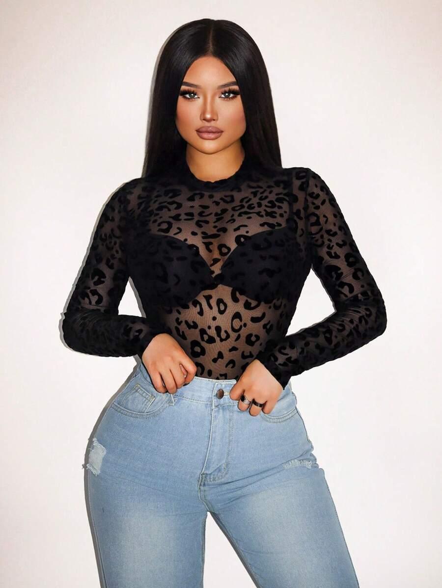 CZARNE BODY ANIMAL PRINT