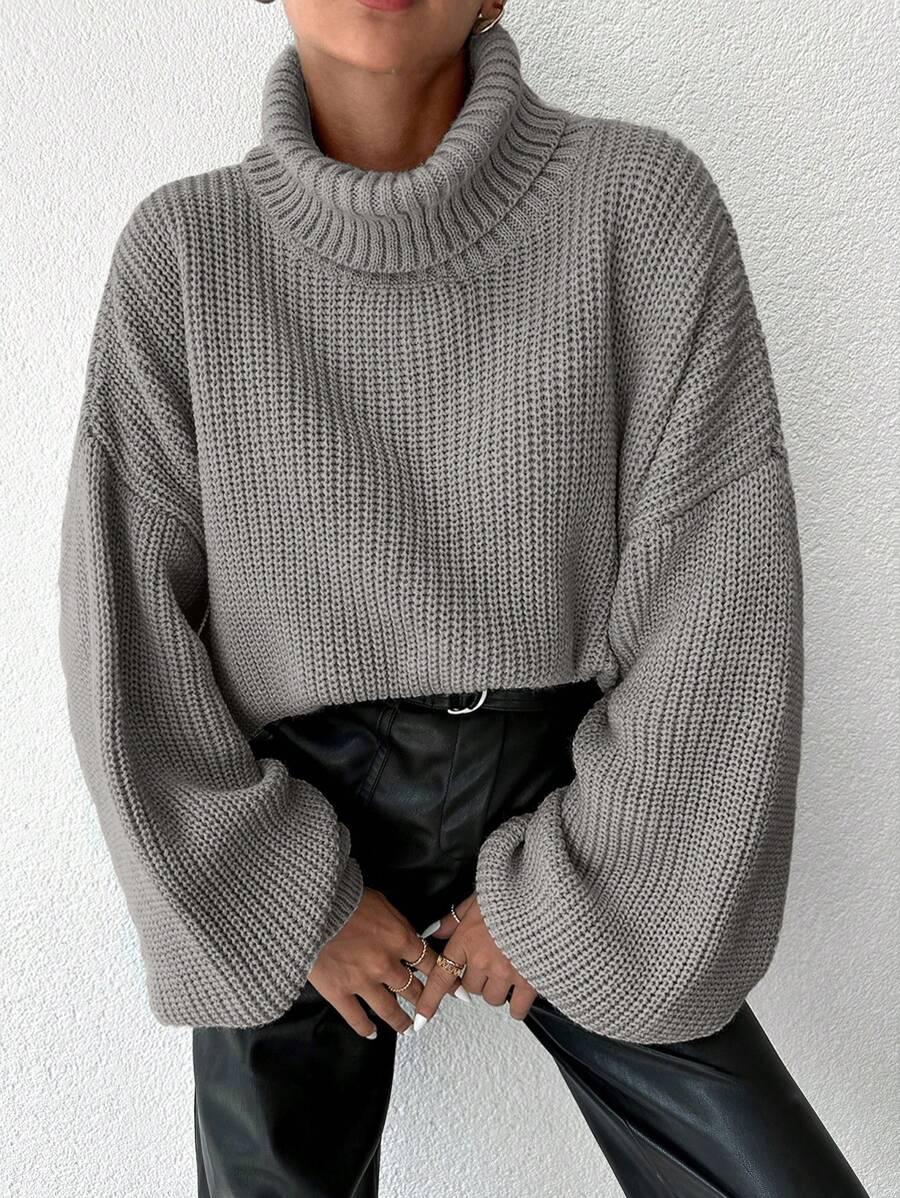 BEŻOWY SWETER GOLF
