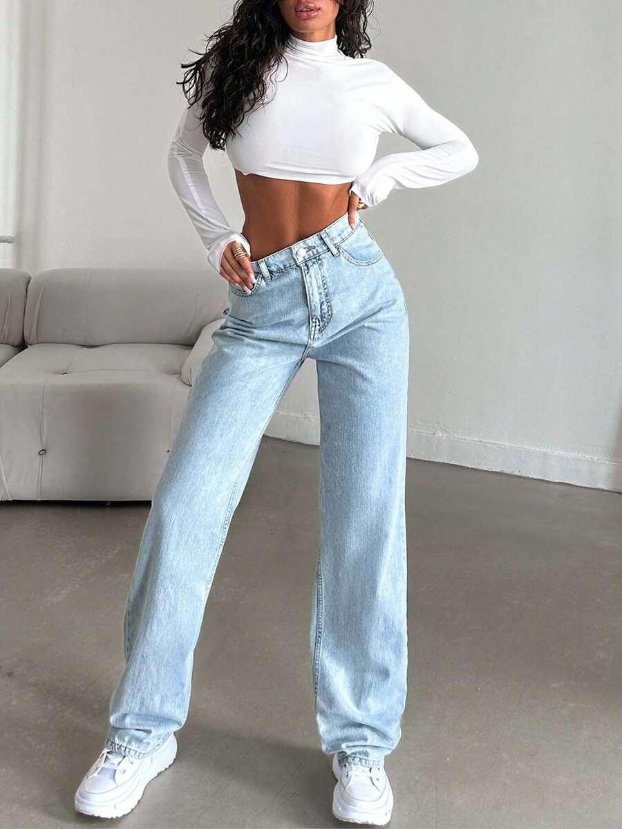 NIEBIESKIE SPODNIE JEANS 