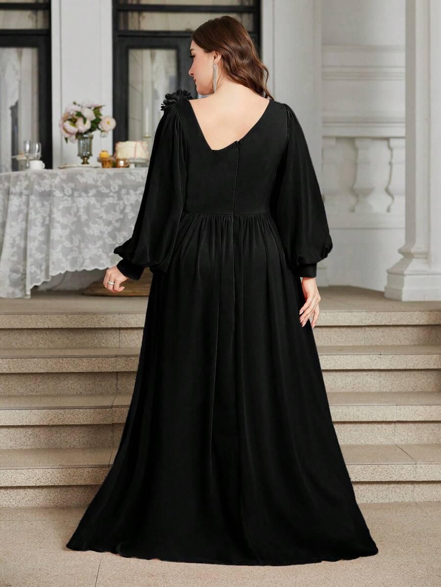CZARNA MAXI SUKIENKA
