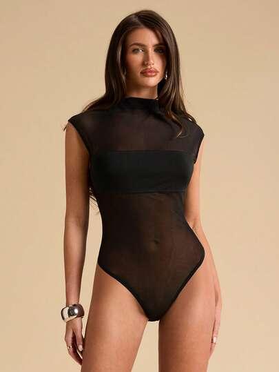 czarne body siateczka