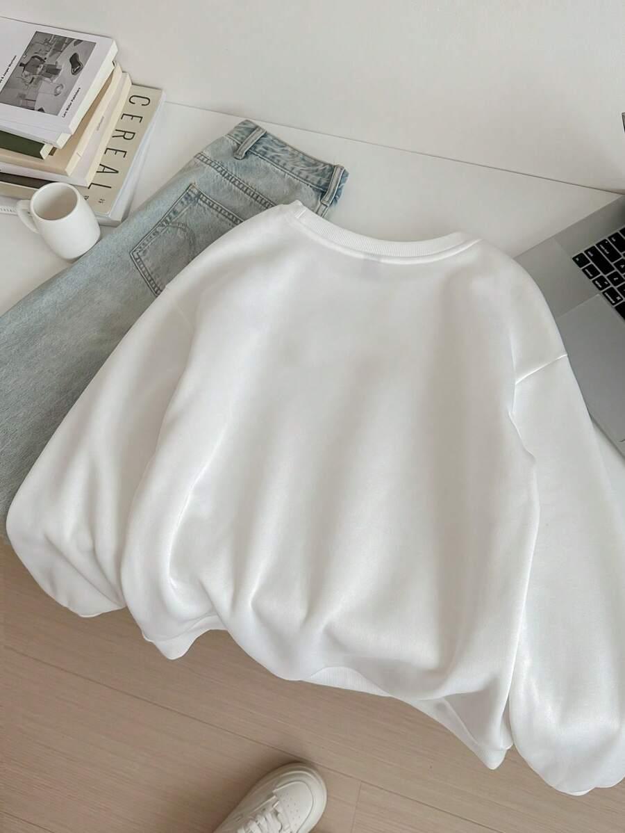 BIAŁA BLUZA PRINT