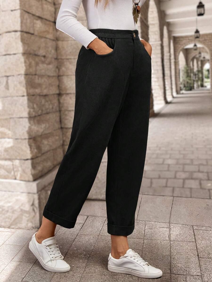 CZARNE SPODNIE CASUAL