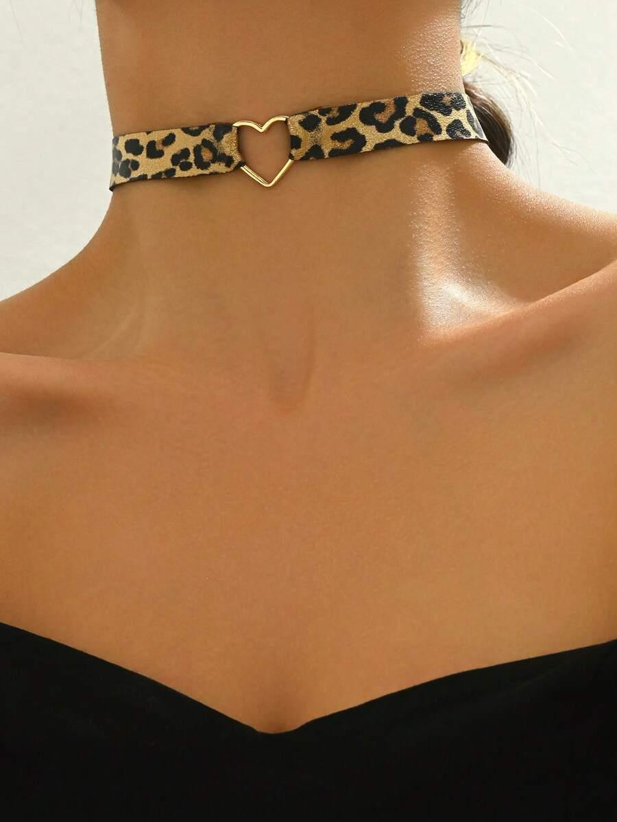 choker animal print 
