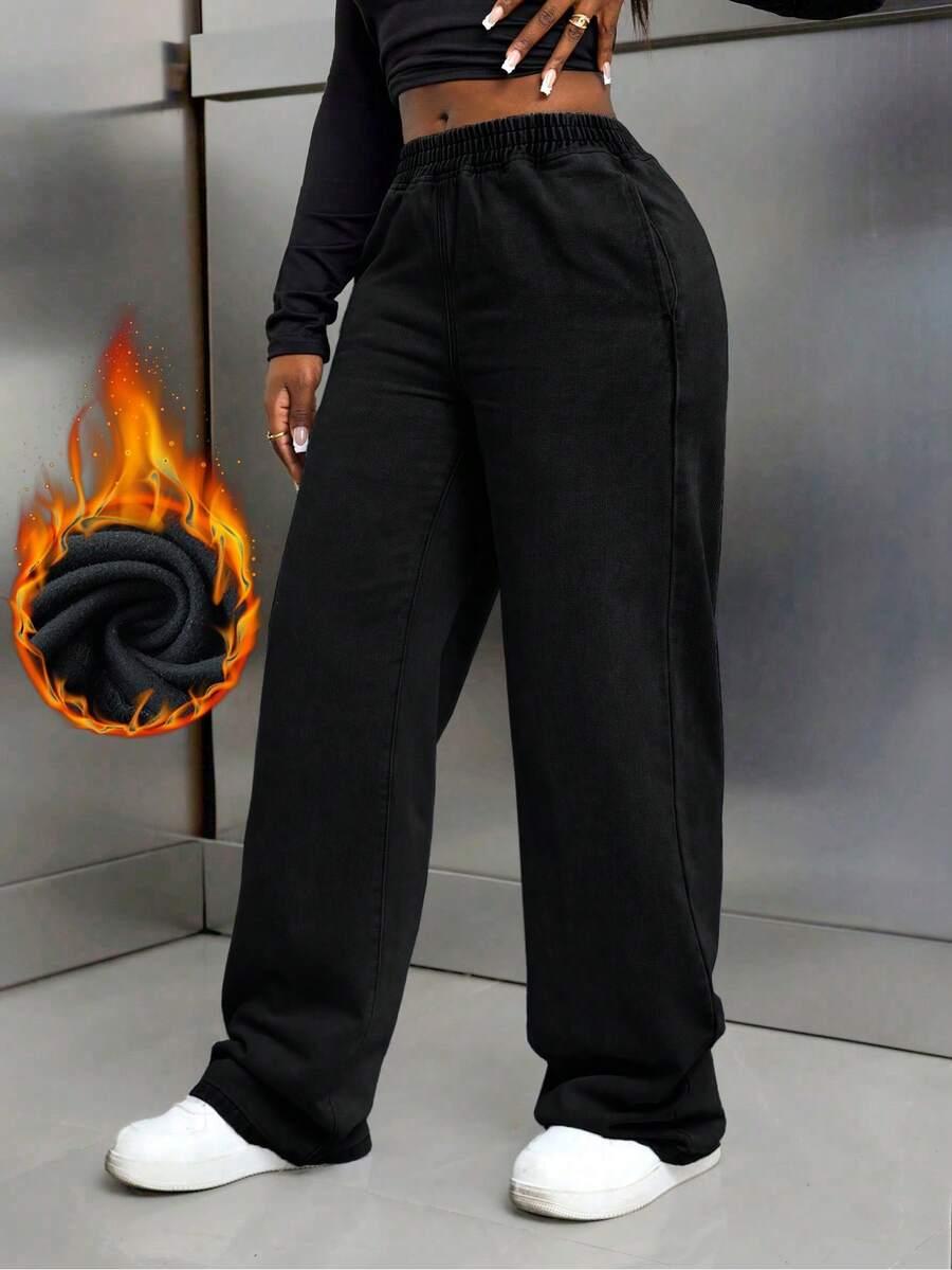 czarne spodnie jeans 