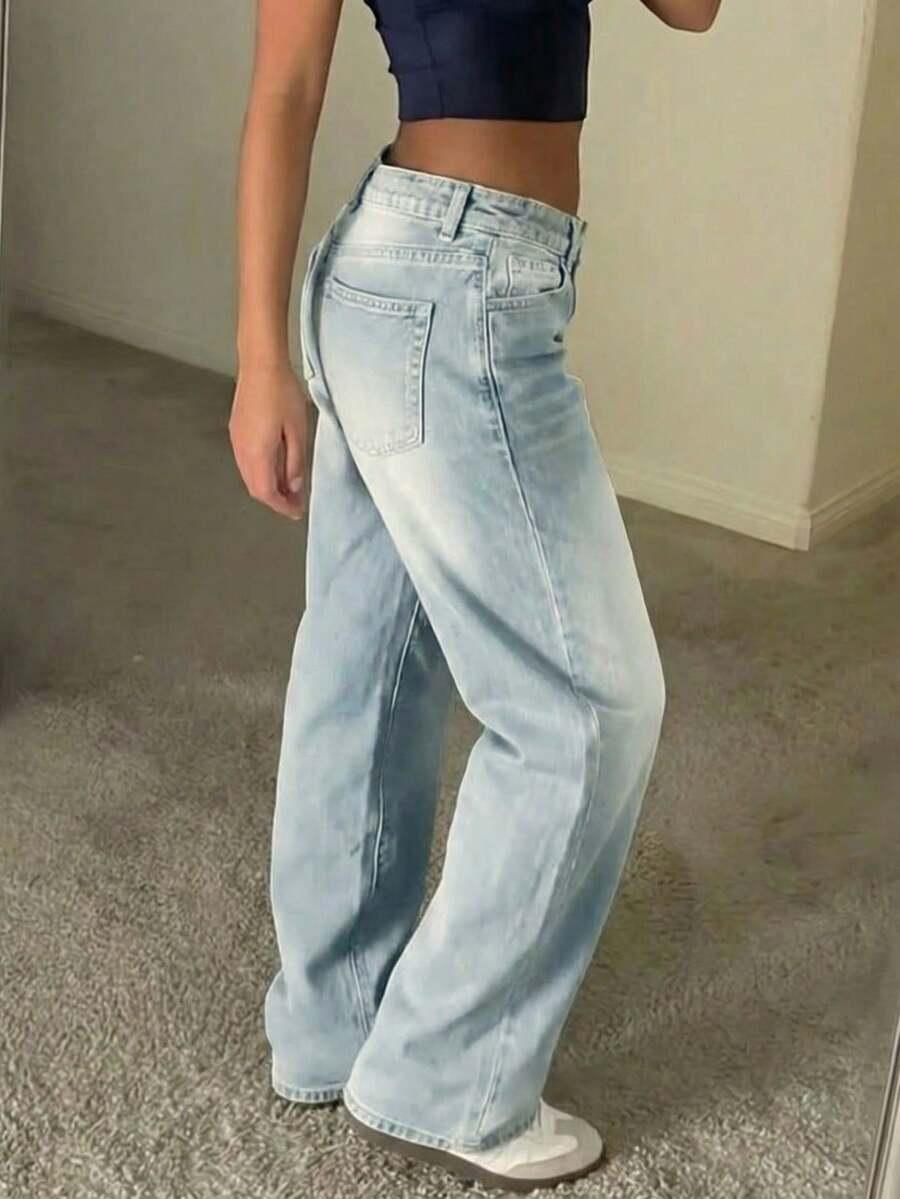 spodnie jeans prosta nogawka