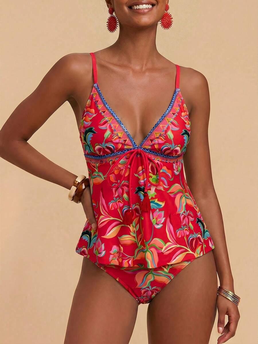 komplet tankini wzór