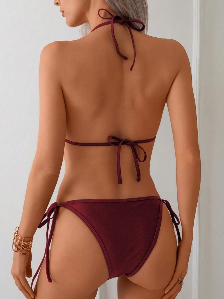 BORDOWE bikini strój kąpielowy